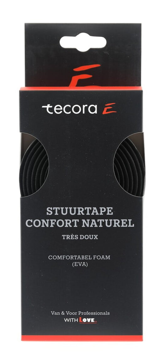 Tecora E stuurlint Confort Naturel ø2,5x30 mm. 1.8 mtr. zwart