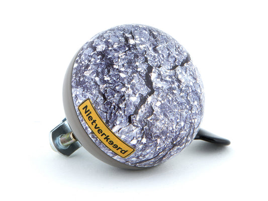 NietVerkeerd Ding-Dong bel staal 60 mm. stone