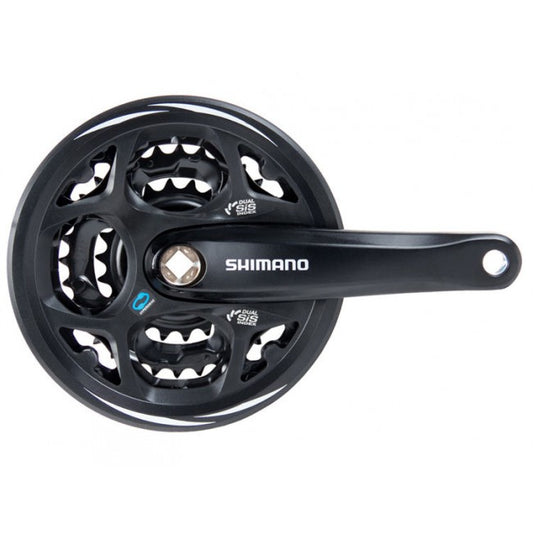 Shimano EFCM311C222CL crankstel Altus 7/8 spd. 170/42x32x22 zwart (-6 mm diep)