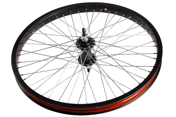 Freestyle voorwiel 48 spaaks zwart 10 mm.