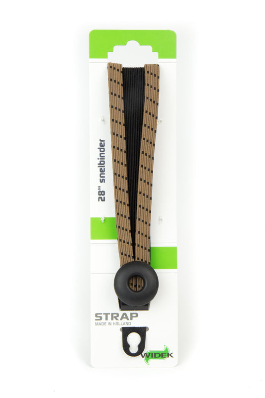 Widek Eye binder 1x24 mm. zwart, 2x12 mm. chinin met zwarte stalen platen op kaart (54 cm.)