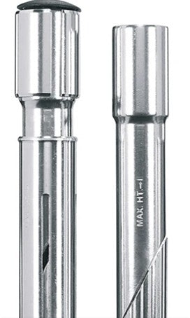 X-act Ahead adapter set 133 mm. voor 1" en 1.1/8" zilver