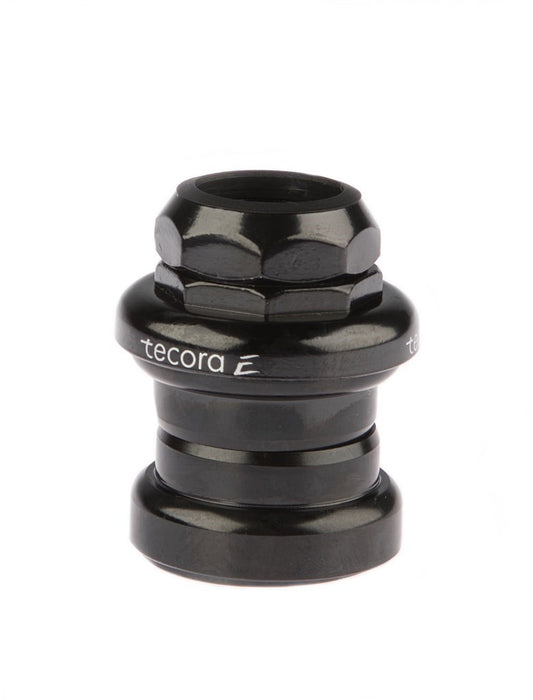 Tecora E balhoofdstel 1" + 1.1/8" m/draad zwart Gazelle compat. 22.2-34.0-30.0