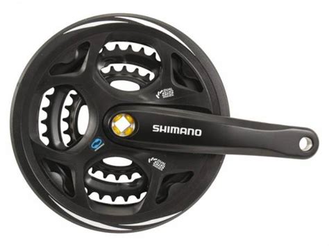Shimano EFCM311E888CL crankstel Altus 7/8 spd. 175/48x38x28 zwart (-5 mm diep)