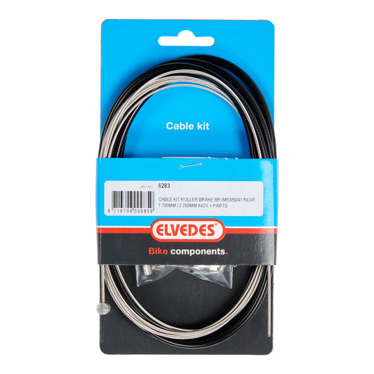 Elvedes 6283 Shimano achterremkabel Nexus Rollerbrake univ.+stelbout+kabelklembout met inbus zwart