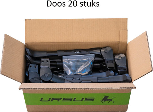 Ursus standaard King zwart alu. verstelbaar - 18 mm. plaat oem (20)