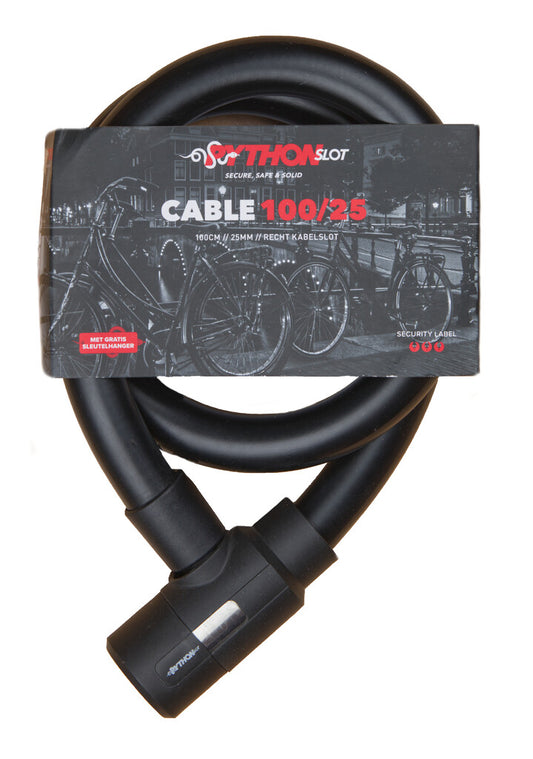 Python kabelslot 25 mm. x 100 cm. met bracket