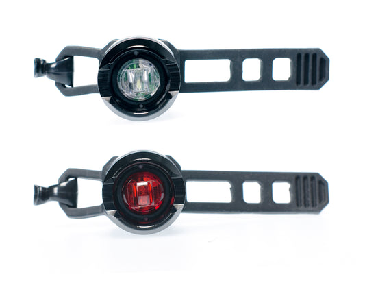 Simson 022009 batterij LED set "Bullet" 1 LED 2,5 LUX / 1,5 LUX