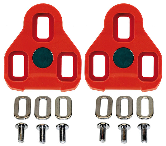 Exustar schoenplaatjes Look-Keo compatibel rood 7°