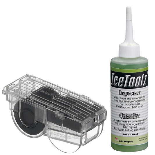 IceToolz C211 kettingreiniger + ontvetter 4oz•/120ml transparant