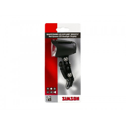 Simson 022027 naafdynamo koplamp 'Brightly' 70 lux auto/on/off