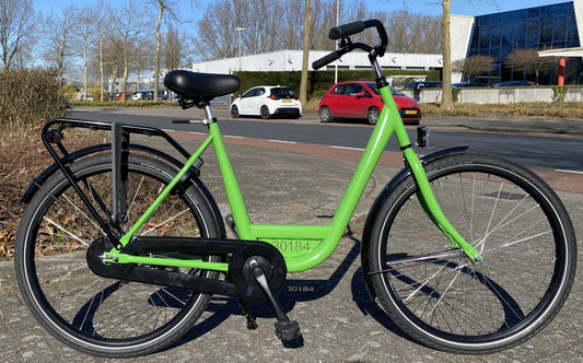 ALDO bedrijfsfiets 28" 55 cm. kleur: appelgroen (+ Ursus Hopper dubb. + Shimano stuurslot) Alu uitvoering M+banden.