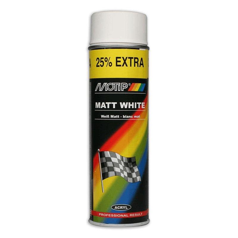 Motip spuitlak 500 ml. wit mat