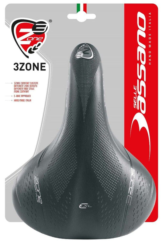 Selle Bassano zadel Volare BigCity 3zone ELM uni (kaart)