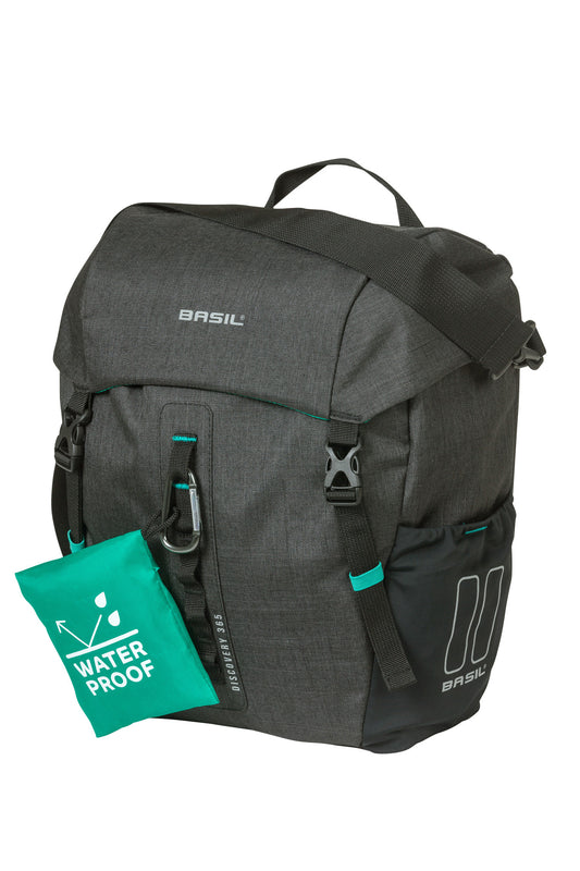 Basil 18043 Discovery 365D single bag M 9L zwart melee