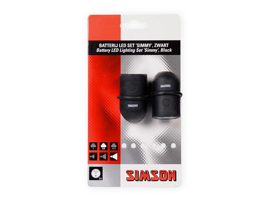 Simson 022024 batterij LED set "Simmy" zw/zw 29 LUX/13.5 LUX