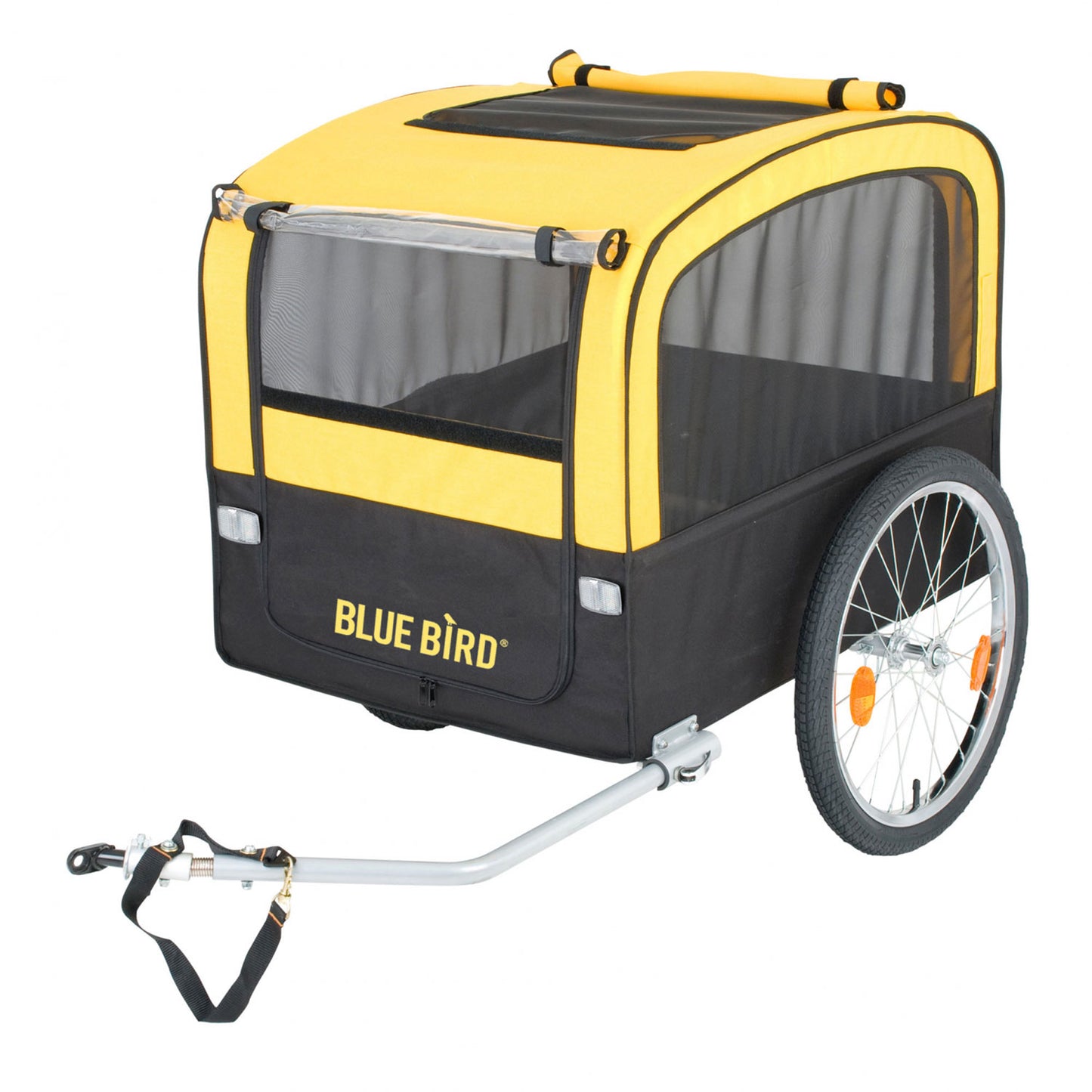 Hondenkar Blue Bird - zwart/geel