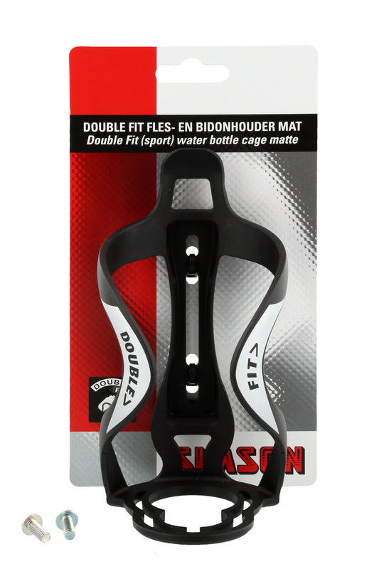 Simson 021061 Double Fit fles- en bidonhouder zwart mat