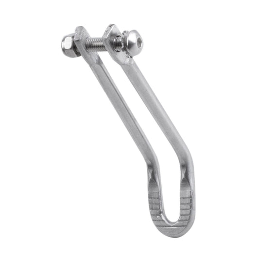 Lamphaak RVS compleet met bout M5x25 mm.