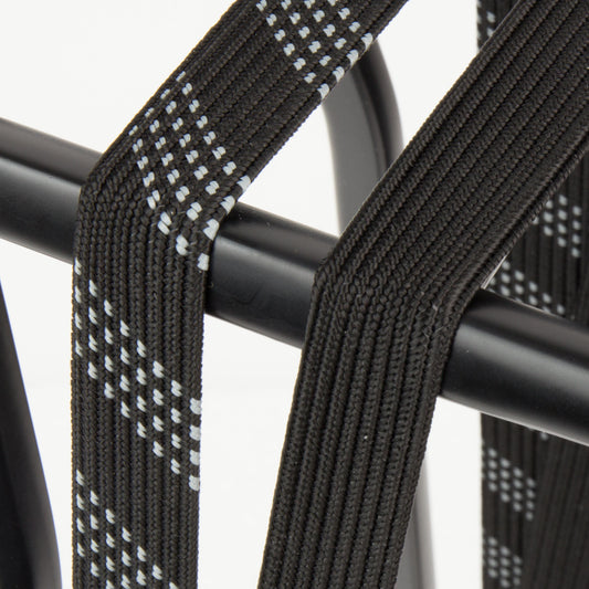 Widek SUV veiligheidsbinder met stalen haak 1x24mm. zwart, 1x24mm. steengrijs (56 cm.)