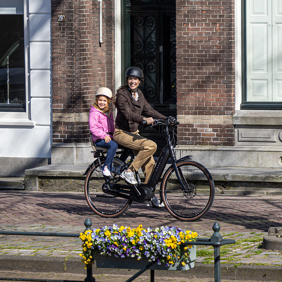 Qibbel Q380 Junior 6+ - Longtail edition - Midnight Black -black/black - zonder voetsteunen en voetbeschermingsplaten