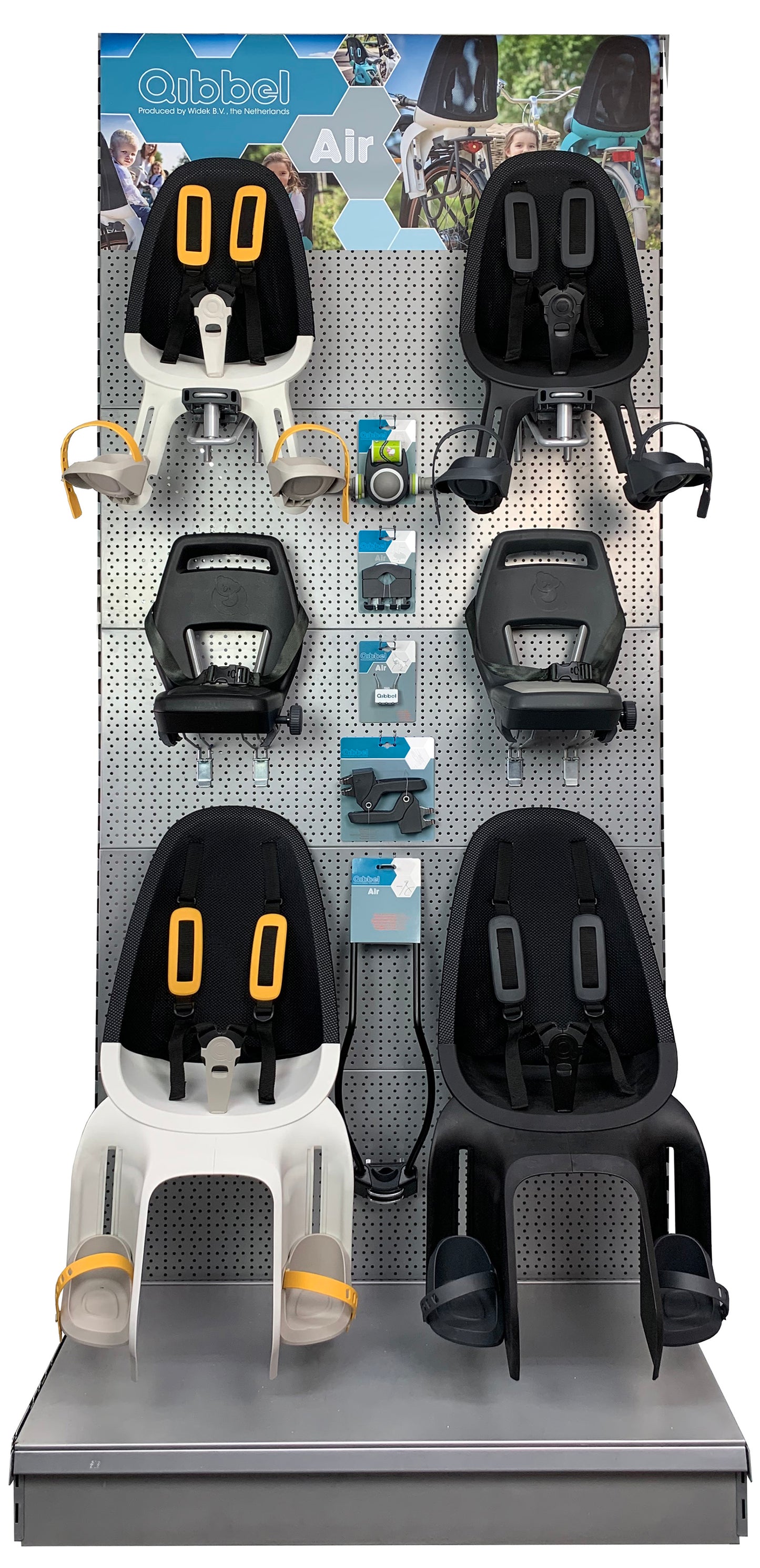 Qibbel Q342 Junior 6+ zitje blauw/bruin incl. voetsteuntjes en gordel