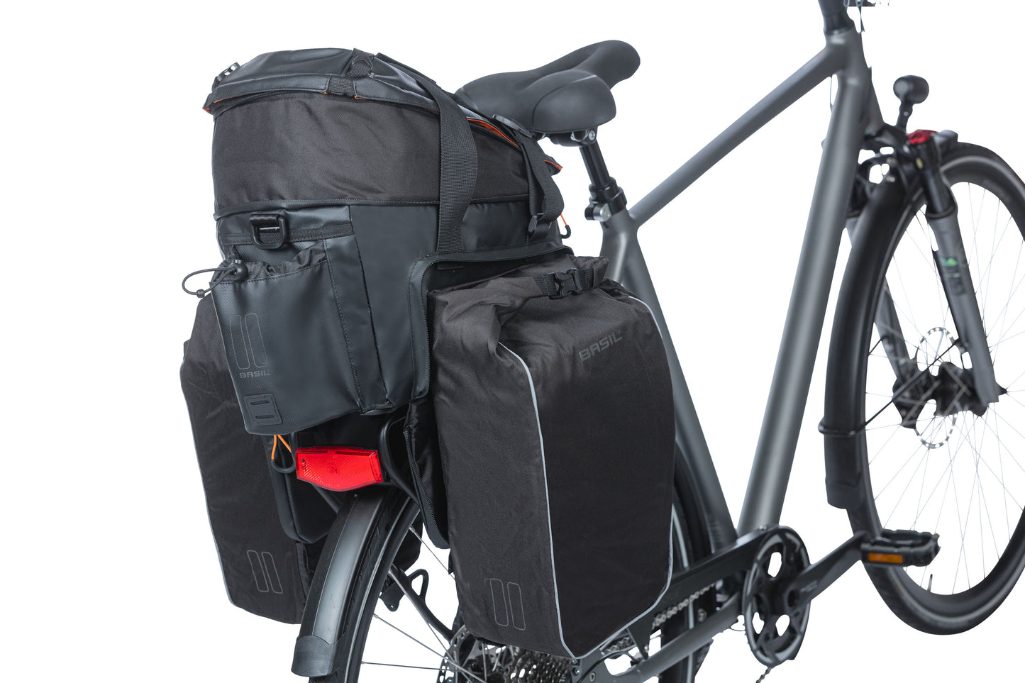 Basil 18302 Miles Tarpaulin trunkbag XL Pro MIK9-36L black orange