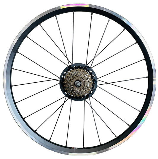 Achterwiel 24" - 507 / 24x1.75 BFK zwart freewheel V-Brake