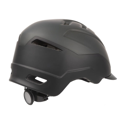 Polisport helm E'City mat zwart/donkergrijs L (58-61 cm.) *