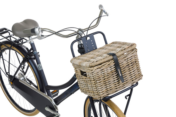 Basil 13087 Dax S fietsmand voorop met deksel grijs