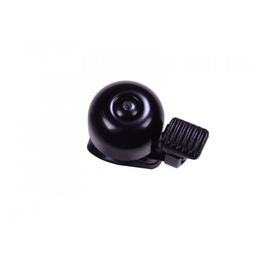 Simson 021229 fietsbel mini 32 mm. zwart vaste kunststof bevestiging