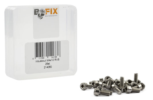 Inbusbout M4 x 10 RVS