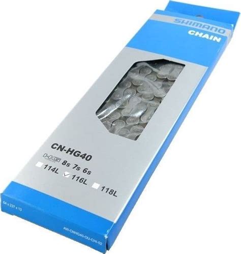 Shimano ECNHG40116Q HG ketting smal 116 schakels 6/7/8 spd. + quick link