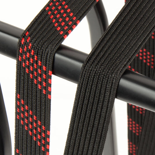 Widek SUV veiligheidsbinder met stalen haak 1x24mm. zwart, 1x24mm. vuurrood (56 cm.)