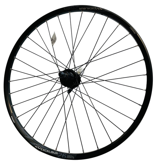 Achterwiel 26" - 559X19 IIS Excalibur 2XC DB600 QR zwart schijfrem cassette