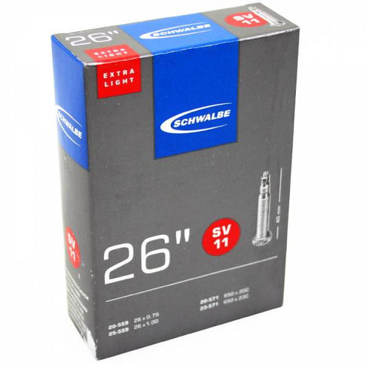 Schwalbe Bib. SV 11 - 40 mm. extra light / 18/25-559/571 / 26x1.00 - 650x20 - 10422313