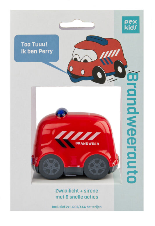 PexKids kindertoeter brandweerauto Perry