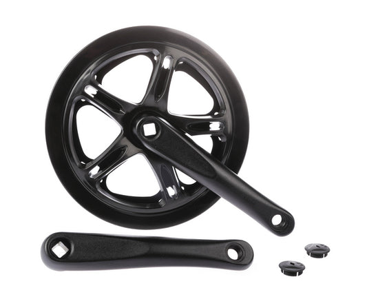 Dahon crankstel 3/32" x 52T. dubbele kettingbladrand zwart