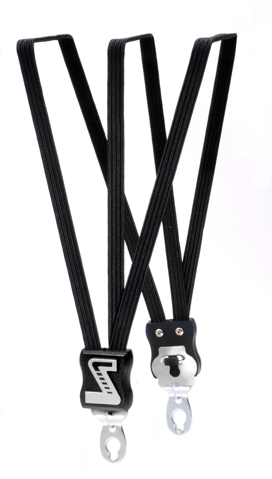 Simson 021353 snelbinder zwart, extra kort 49 cm., 3 binder, univ. asplaat, v.a. 20"