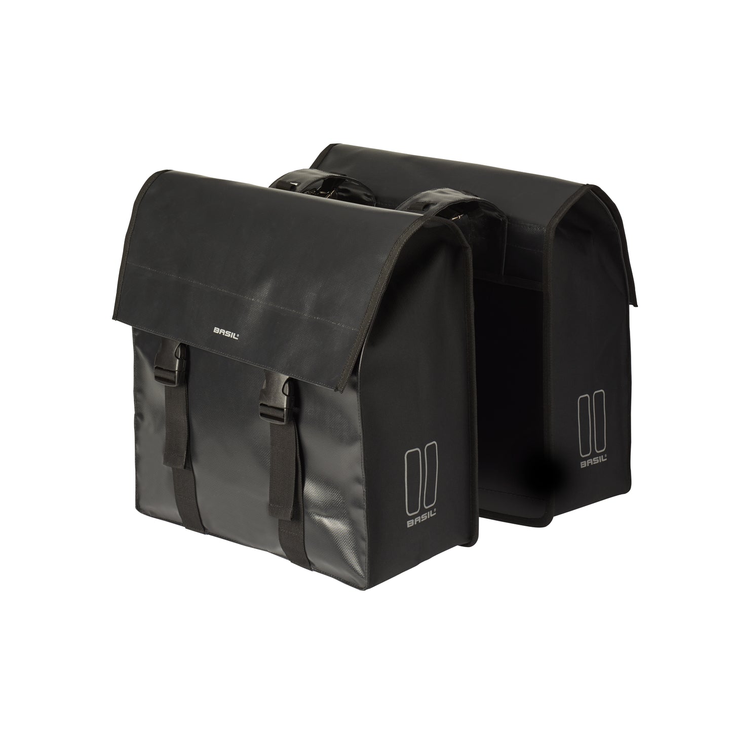 Basil 17738 Urban Load-Double Bag zwart/zwart