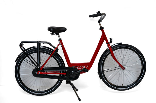 ALDO bedrijfsfiets 26" 50 cm. kleur: rood (+ Ursus Hopper dubb. + Shimano stuurslot) Alu uitvoering