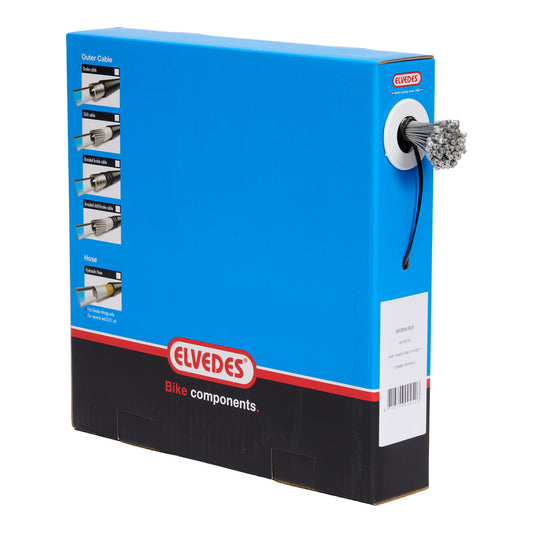 Elvedes 6472RVS-BOX binnenkabel RVS 2.5 m. nippel Ø4x4 (100)