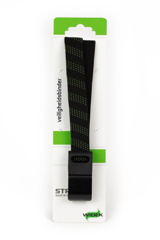 Widek SUV veiligheidsbinder met stalen haak 1x24mm. zwart, 1x24mm. olijfgroen (56 cm.)