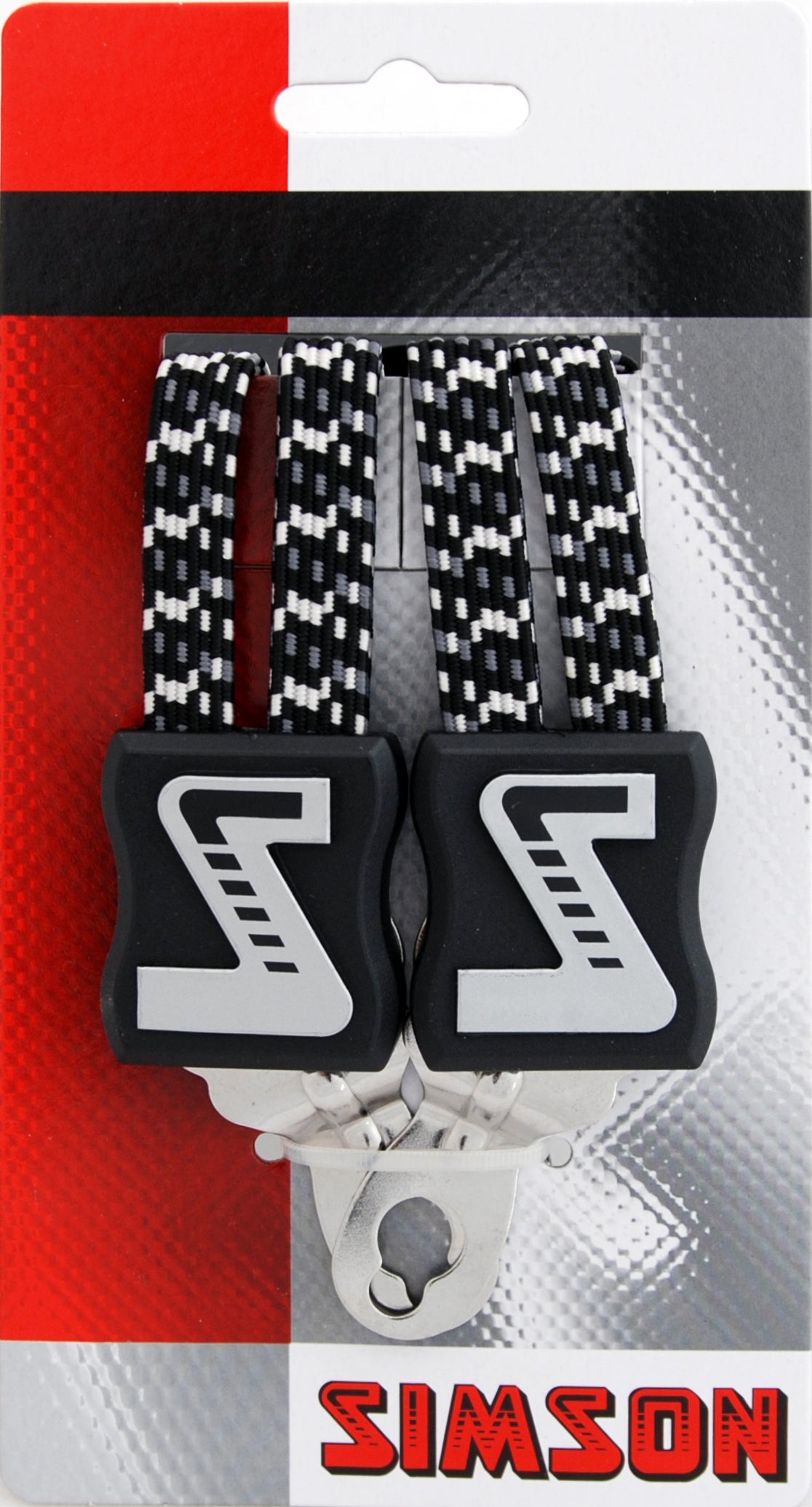 Simson 020335 snelbinders zilver/grijs univ. plaat op kaart