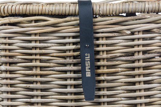 Basil 13088 Dax L fietsmand voorop met deksel grijs