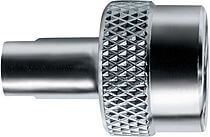 Alligator binnenventielkap schrader met demontagesleutel zilver