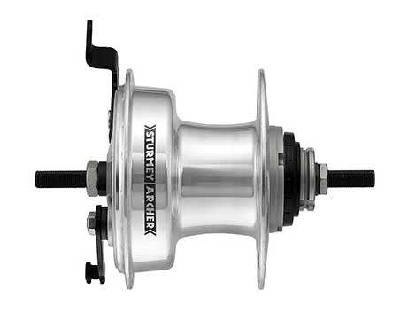 SA XL-RD3 aluminium 3-speed trommelremnaaf 90 mm.