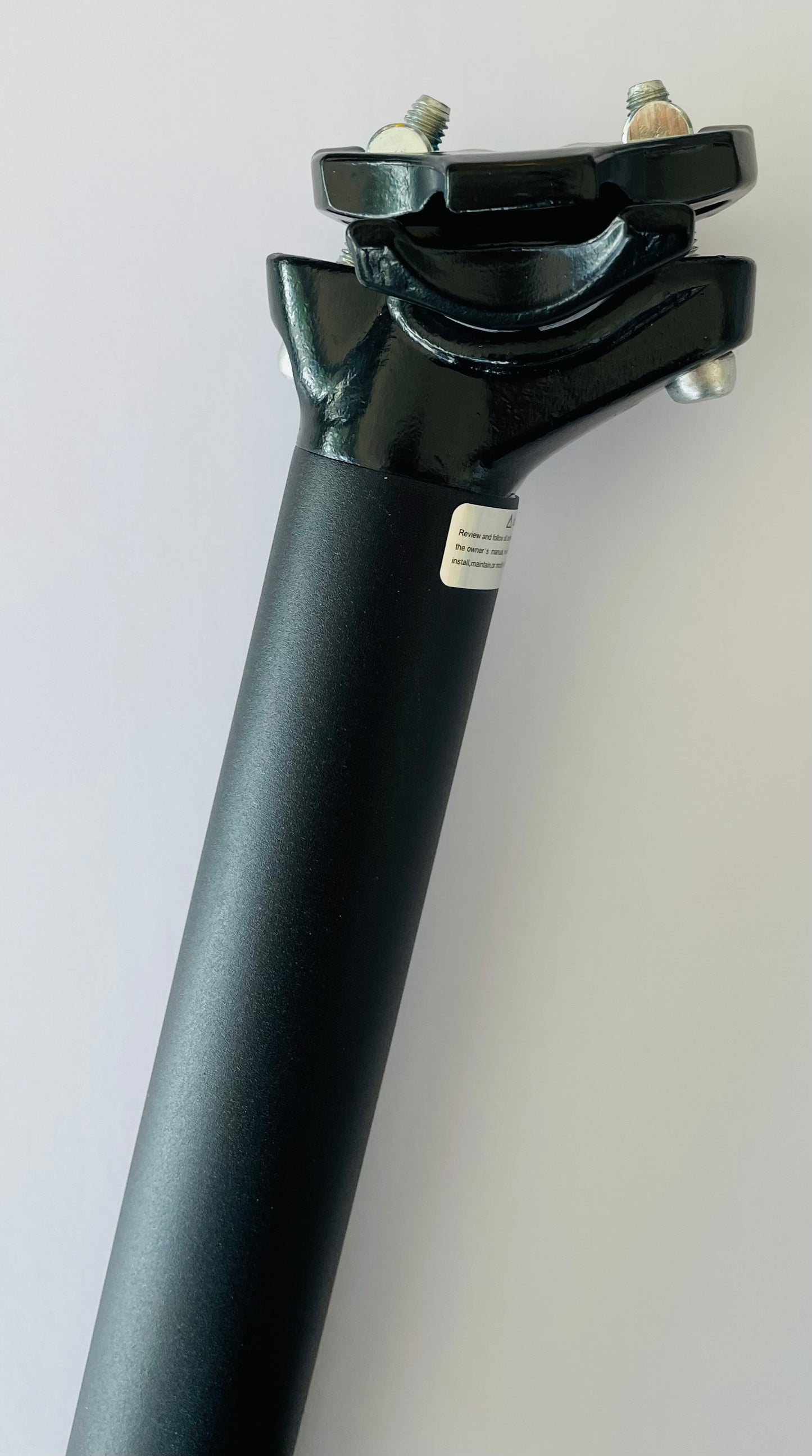 Zoom zadelpen 31.6 vast ATB 2-bouten 350 mm. zwart