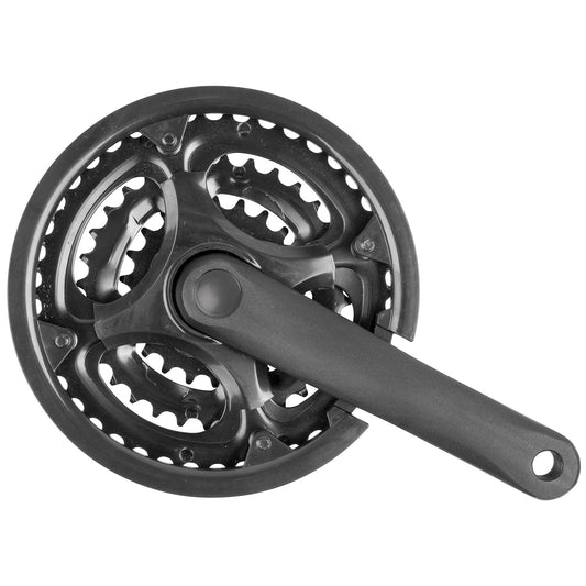 M-Wave triple 22/32/42T - 170 met rand alu zwart (-6 mm.)