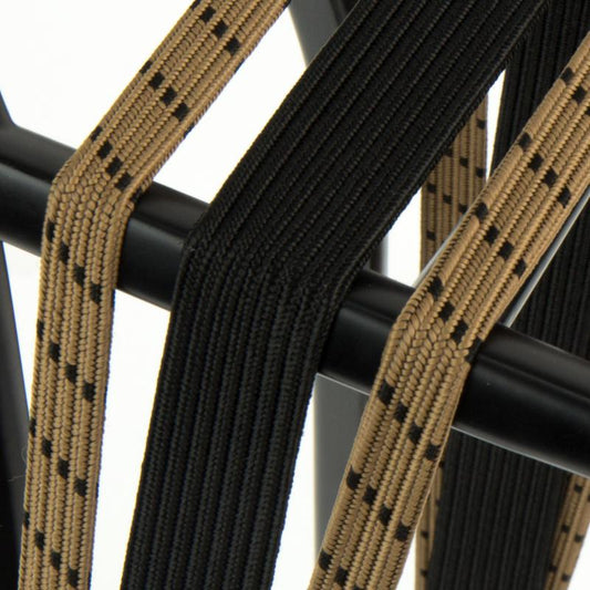 Widek Eye binder 1x24 mm. zwart, 2x12 mm. chinin met zwarte stalen platen op kaart (54 cm.)